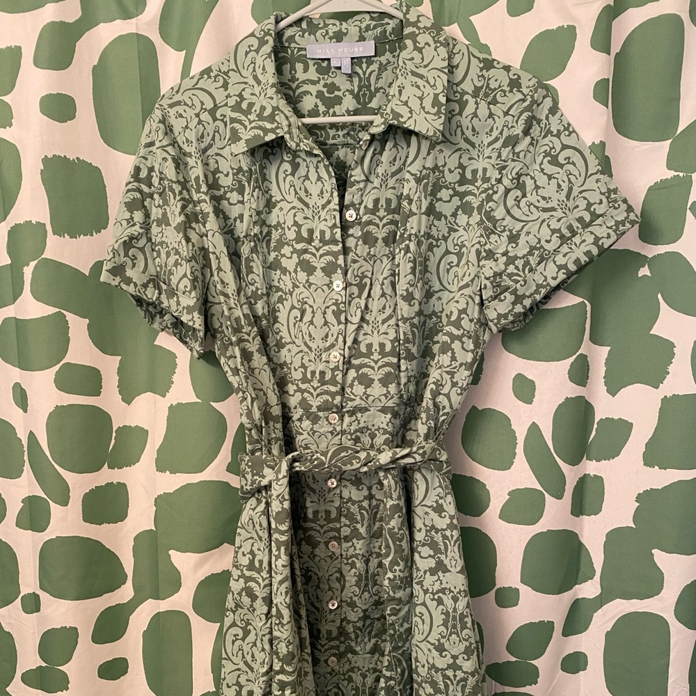 Hill House Jacquard Laura Dress Large L VGUC